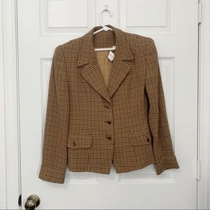 Vintage Plaid Blazer